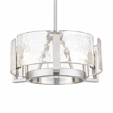 Golden 3164-3 PW-HWG - Golden Lighting Aenon 3-light Chandelier in Pewter